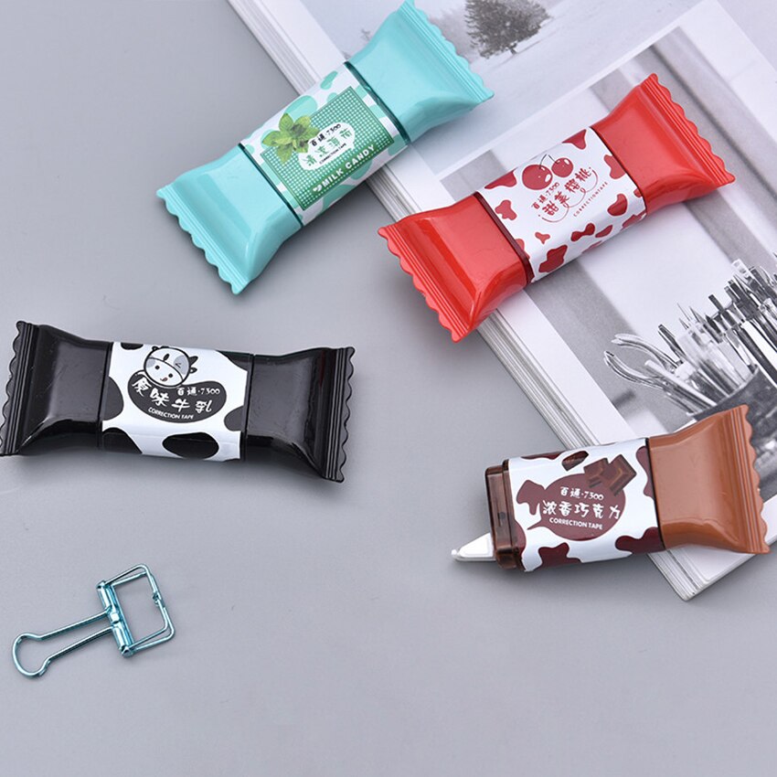 Sweet Candy Shape Correction Tape Students Corrector Stationery School Supplies Kids Correcting Tape 3.5M*5mm