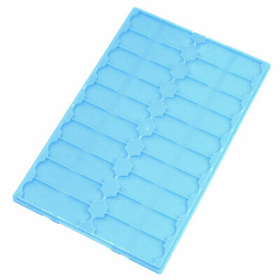 Blue Plastic Microscope Glass Storing Organizer Slide Box for 20 Slides