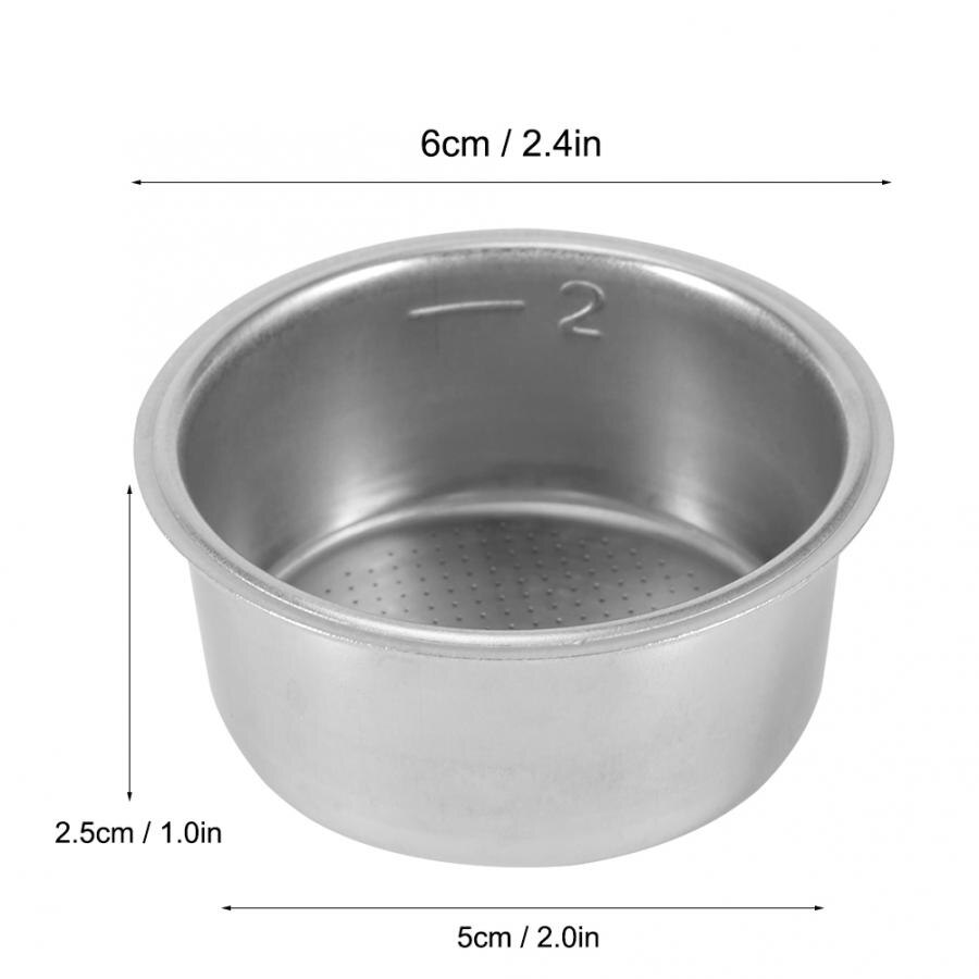 Rustfritt stål filter kaffetrakter filter sil for 51mm høytrykk kaffemaskin kaffe tilbehør kafé kjøkken verktøy