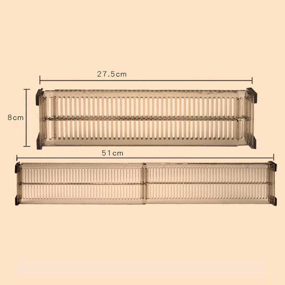 2Pcs Durable Drawer Cabinet Storage Partition Divider Adjustable DIY Organizer Drawer Partition for kitchen drawer organizer