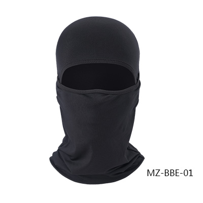 HEROBIKER-pasamontañas de LICRA para motociclista, máscara de Moto, Viso, Antivento, transpirable, Nuova: Black-MZ-BBE-01