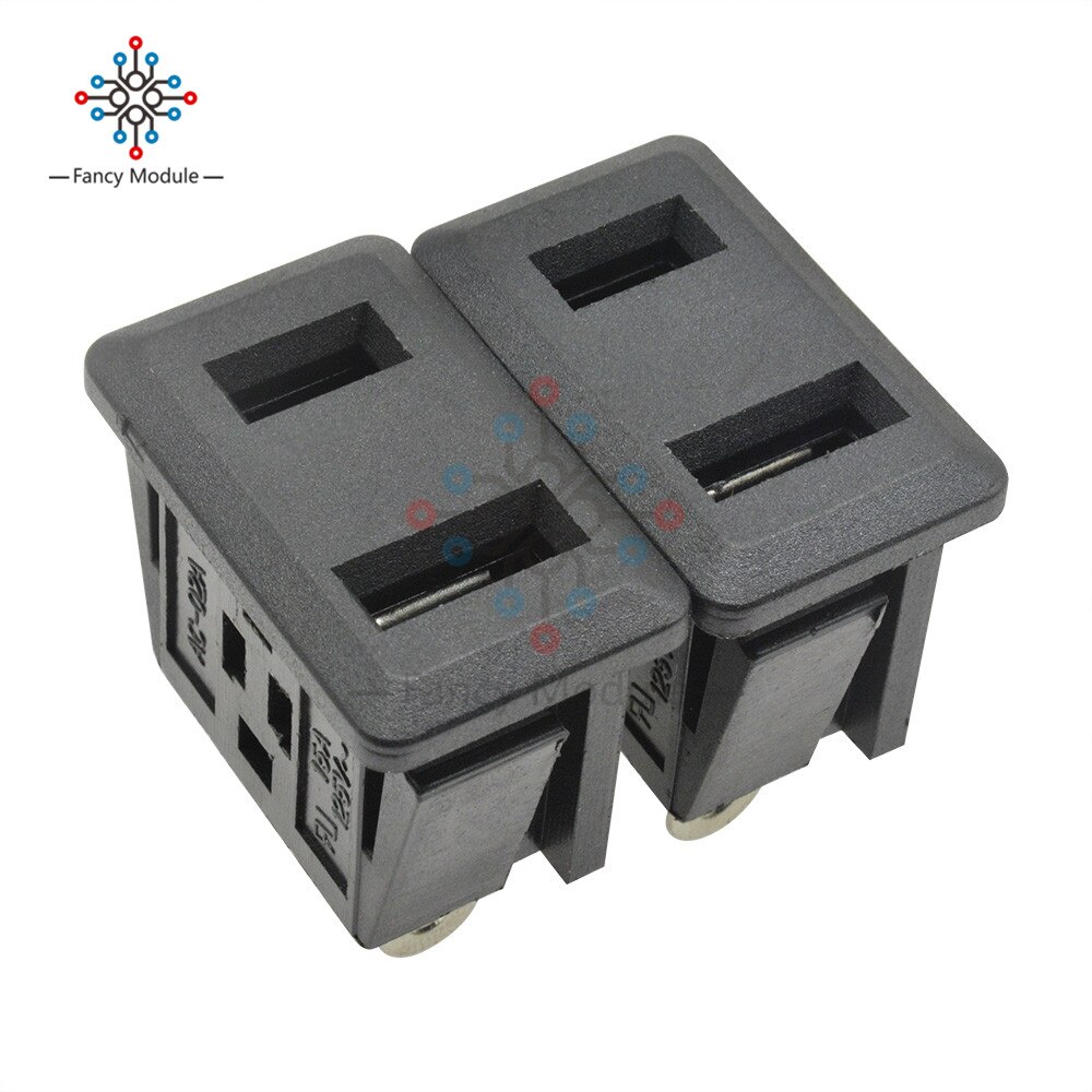 1 Piece US Plug Panel Mount US Outlet Power Socket 2 Terminal Adapter AC 125V 15A