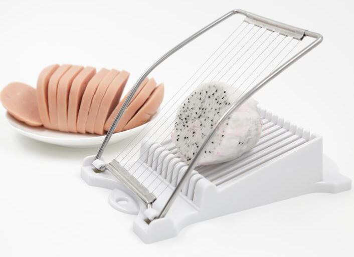 1Pcs X Luncheon Meat Slicer Cheese Boiled Egg Ham Cutter Fruit Slicer BPA Free 180 degree Rotatio