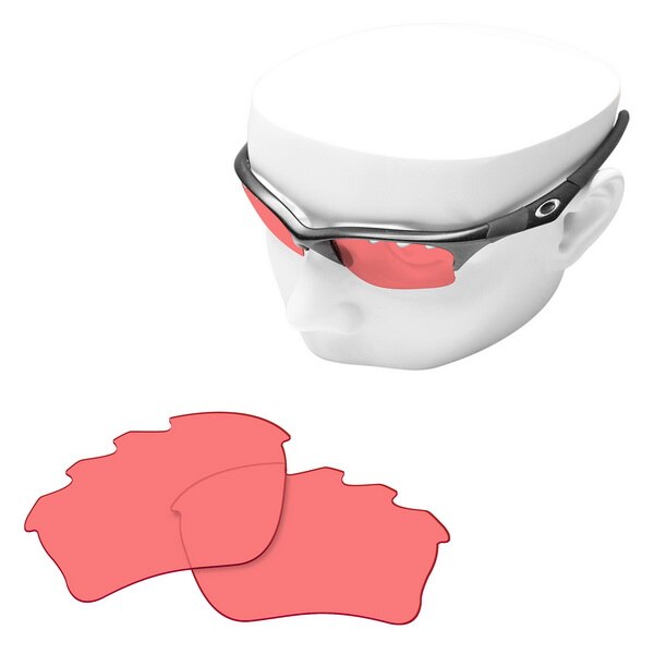 OOWLIT Polarisierte Ersatz Linsen für-Oakley Half Jacket XLJ Belüftet Sonnenbrille: Pink-Non Polarized