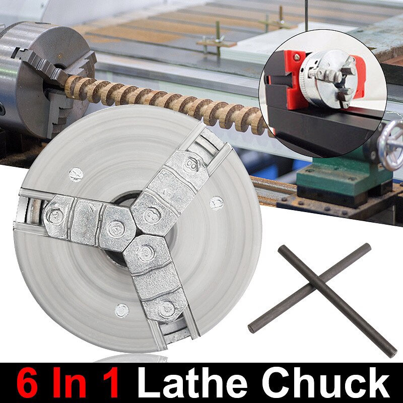 3 Jaw Self Centering Lathe Chuck M12x1 45mm Metal Scroll Chucks For Drilling Milling Machine Parts Diy Lathe Accessories