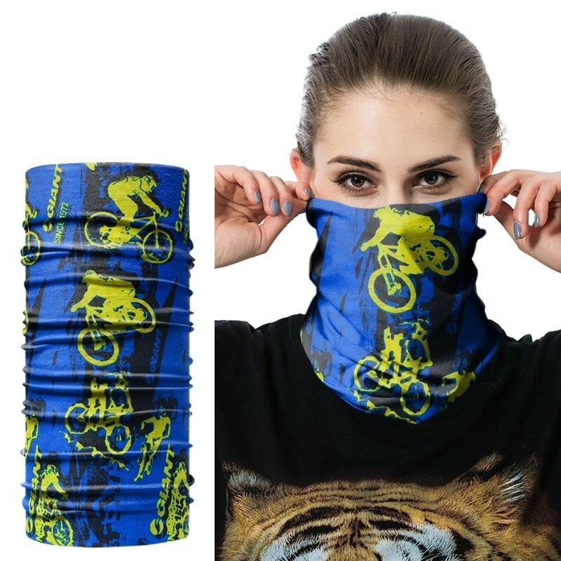 crâne flamme Bandana bandeau Sport vélo vélo Multi fonctionnel sans couture tubulaire magique Bandanas Tube anneau écharpe