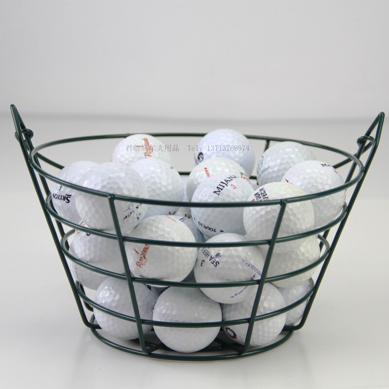 Golf Ball Basket Golf Stadium Pick up Basket Steel Wire Structure Baking Varnish Craft Can Be Installed 30 Ball