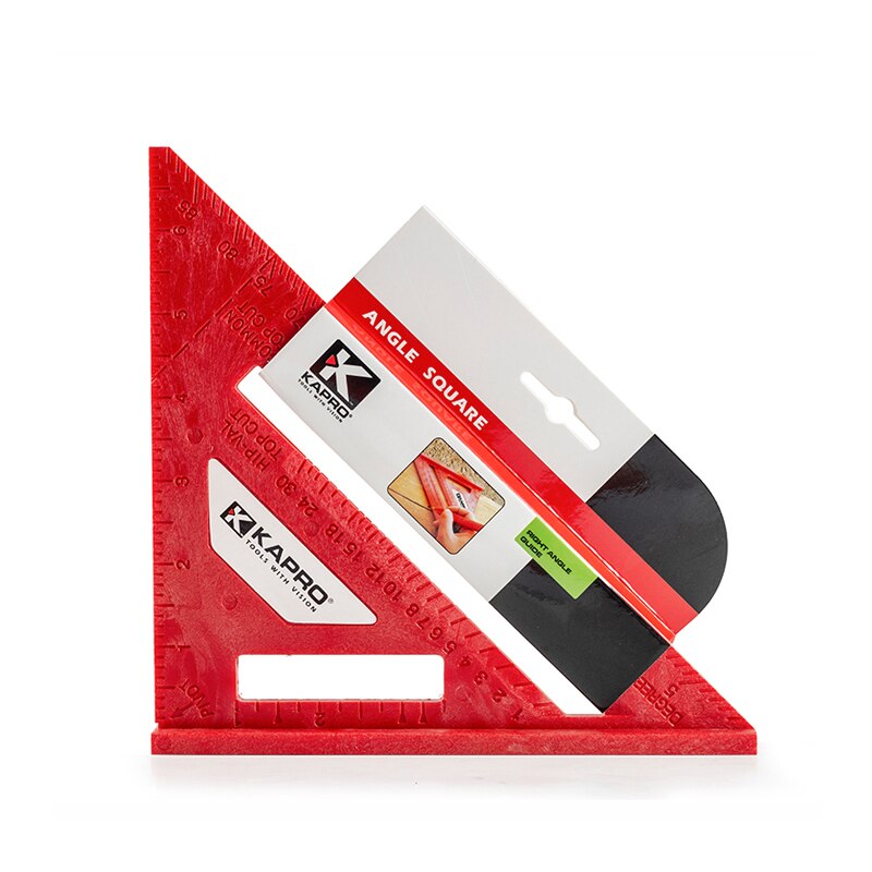 Kapro 7inch ABS Triangle Ruler Swanson Try Square Angle Ruler Metric Layout Gauge Woodworking Tools For Carpenter Joiner