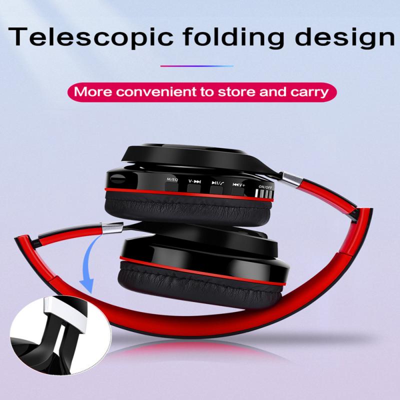 Hifi Over Ear Noise Cancelling Headphone Stereo With Mic Lightweight Auriculares Heaset T5 Sports 5.0 Headset Wireless Bluetooth