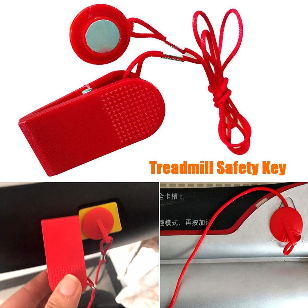 Máquina de correr para gimnasio, interruptor de bloqueo ABS, piezas de repuesto, llave de seguridad Universal para caminadora con imán, equipo de Fitness