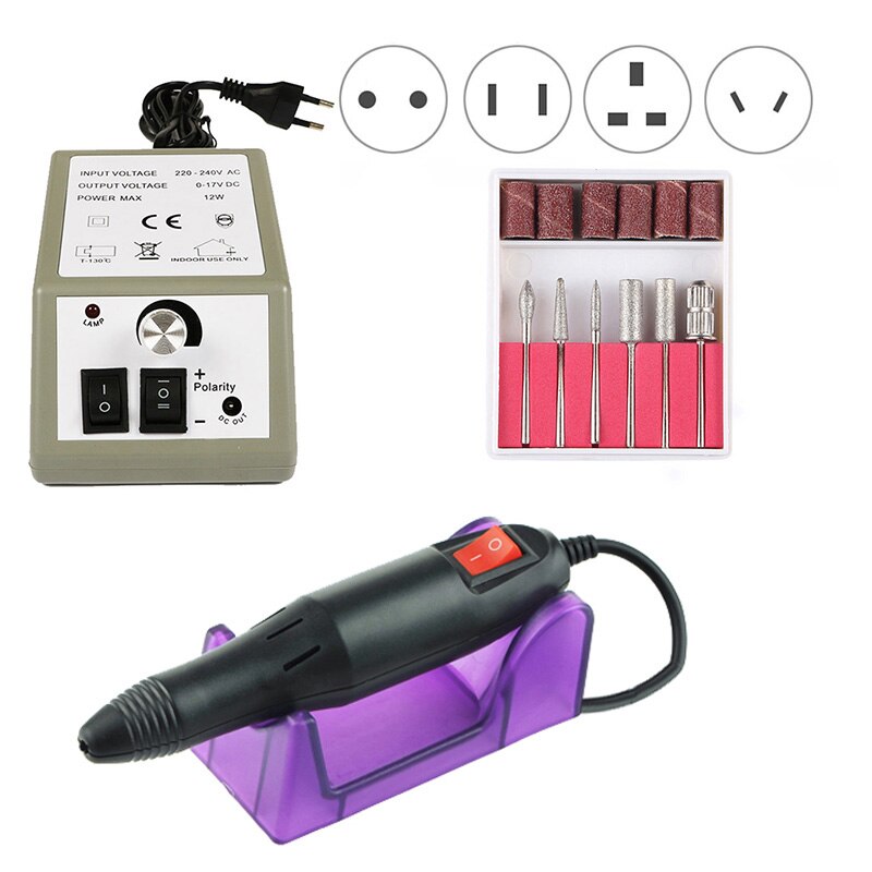 Kit Ponceuse à Ongles électrique Professionnel 20000 Tr/min - Manucure Pédicure - Neuf