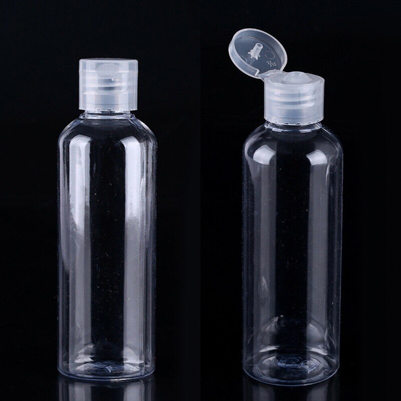 5 stuks 100ml plastic reisflesjes shampoo cosmetische lotion container transparante lege multifunctionele make-up container
