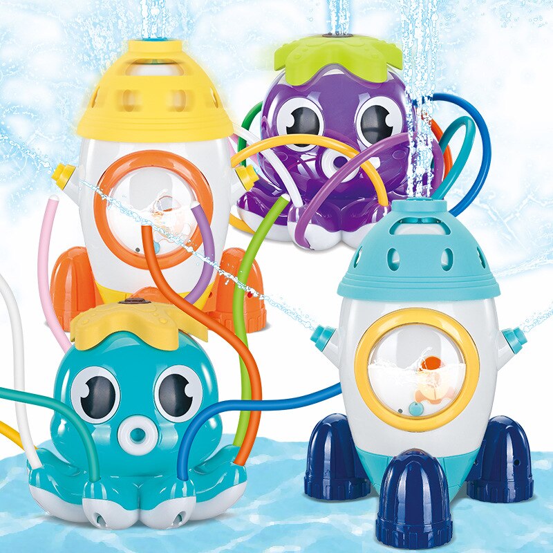 Zomer Cool Fun Bad Speelgoed Bal Water Spuitende Sprinkler Baby Rocket Bad Douche Kinderen Speelgoed Tuin Gazon Water park