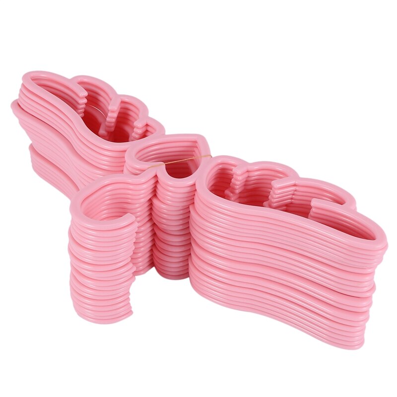 Cintre de chemise en plastique, , ange volant, joli support de sous-vêtements, écharpe, cœur d&#39;amour, rose mignon, 20 pièces