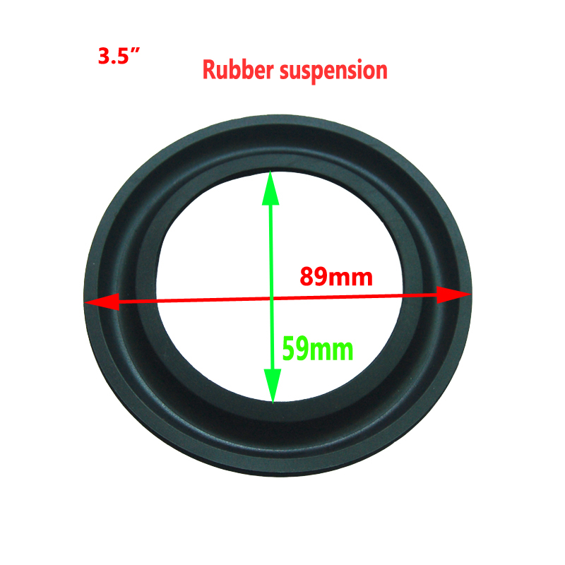 Accesorios de reparación de suspensión de goma para altavoz, piezas de Woofer de rango medio, borde de anillo envolvente de ala, 3/3, 5/4/ 5/8 pulgadas, 3 unidades por lote: Gris