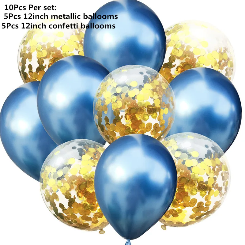 10/14 pçs mix rosa balões coração estrela rosegold confete balão festa de aniversário decorar crianças adulto bolas de ar casamento globos