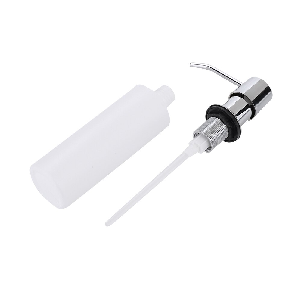 Squeeze Plastic Containers Kitchen Lotion Dispenser Bathroom Press Dishwashing Liquid Soap Stainless Head Sanitizer Steel