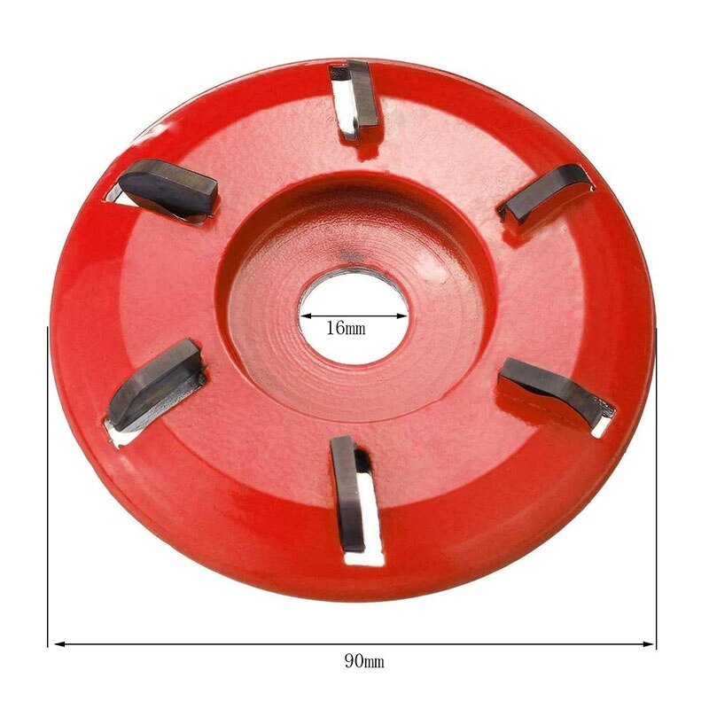 2PCS Wood Carving Shaping Disc Grinding Wheel for angle Grinder 6 Teeth Wood Carving Disc angle Grinder Attachment
