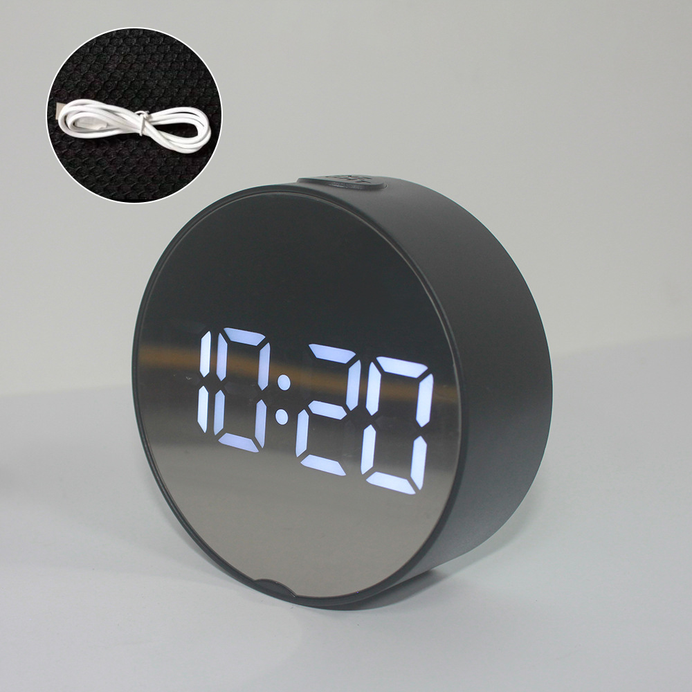 1PC Display Alarm Clock Digital Thermometer Calendar Display Date Desk Table Clock Travel Ectronic Mini Clocks