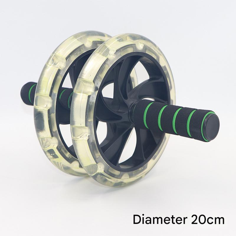 Roue abdominale sans bruit, rouleaux Ab avec tapis pour l'exercice, équipement de Fitness, accessoire d'exercice de la taille et des muscles abdominaux: YELLOW