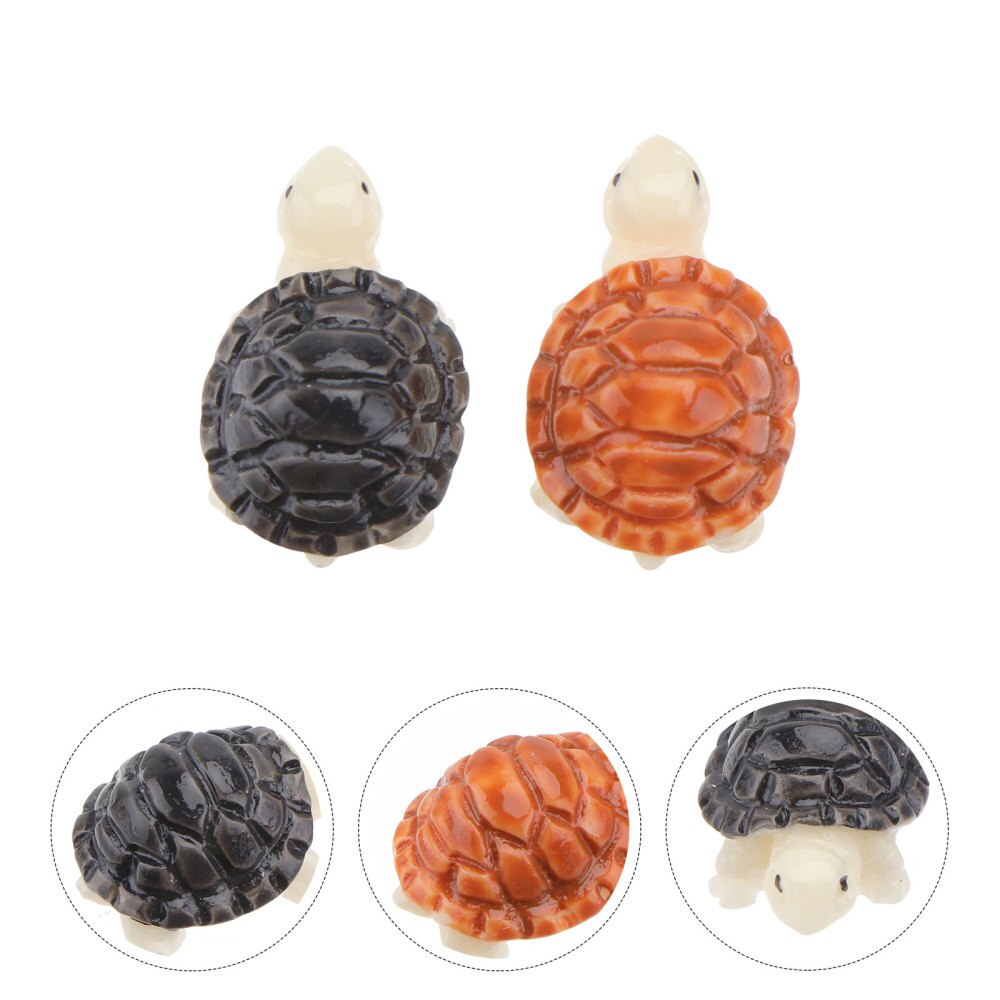 16Pcs Simulation Turtle Models Micro Turtle Model Adornment Cake Adornment