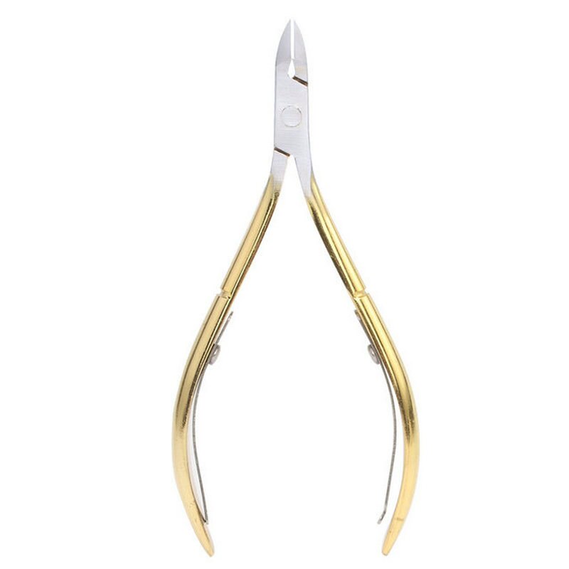 Stainless Steel Dead Skin Scissors D501 Manicure Scissors Toenails Olecranon Peeling Pliers Barbed Nail Tools: gold