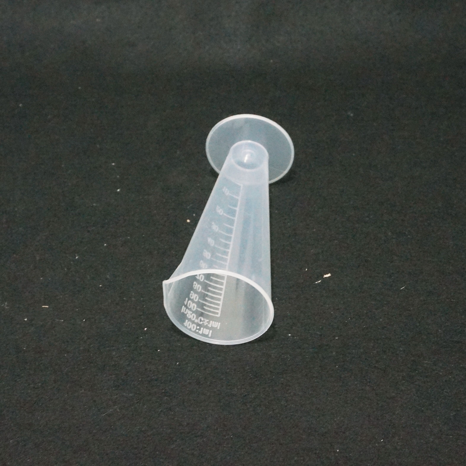 Vaso cónico de plástico de polipropileno, 50ml, 100ml, PP, para medir, laboratorio, cocina, con boquilla