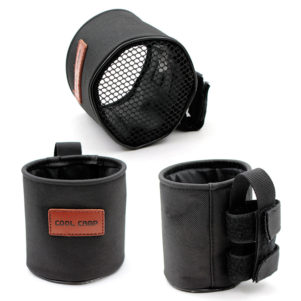 Fahrrad becher halter Stuhl Seite Aufbewahrung tasche Oxford Stoff Getränke flasche Aufbewahrung halter Veranstalter Unterstützung für Picknick Strand Angeln