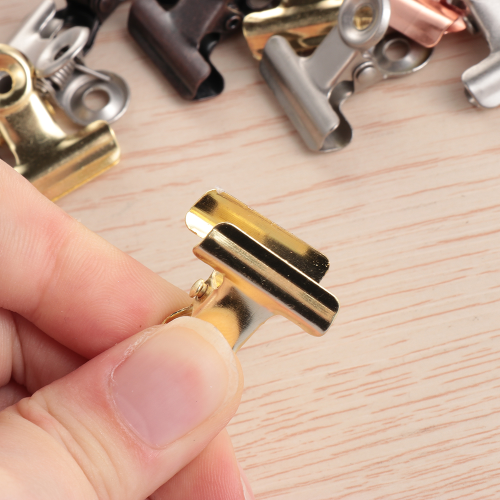 5/6Pcs Stainless Steel Bag Clips Calendar Letter Paper Photo Binder Clip File Clamps Food Sealing Tools School Kitchen Supplies