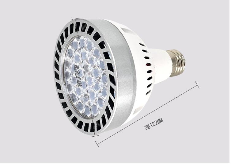 Dimbare led par 30 spotlight 0-45w 2.4g afstandsbediening cct 2700-6500k verstelbare indoor track spot winkellamp  ac85-265v