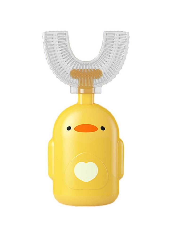 Spazzolino da denti per bambini a forma di U spazzolino da denti in Silicone morbido per bambini 360 denti orali pulizia spazzolino manuale a bocca intera blu e Pi