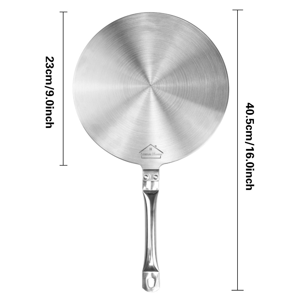 For Magnetic kitchen tool Stainless Steel Induction Cooker Thermal Guide Plate Cooktop heat Converter Disk Cookware S/M/L