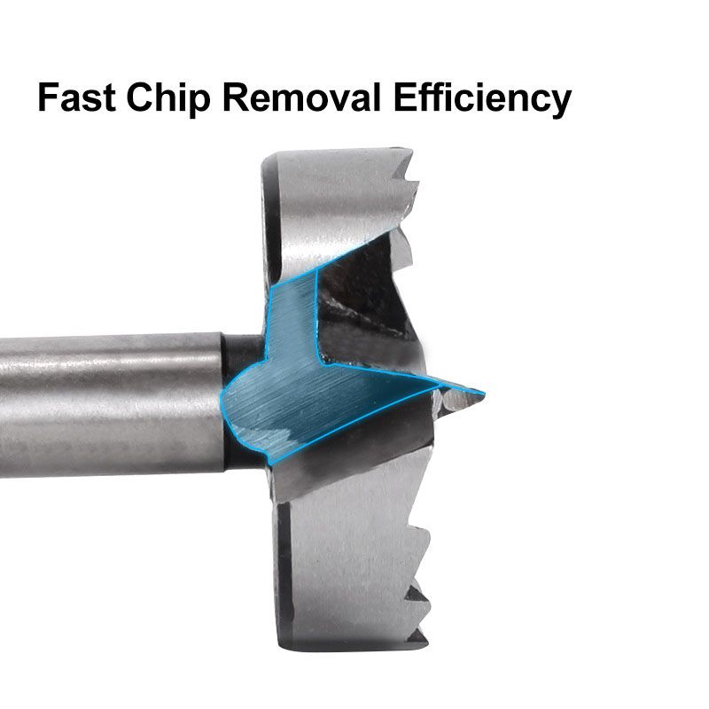 6mm-60mm Forstner Drill Bit Woodworking Tool Hole Saw Hinge Boring Drill Bit Round Shank High Carbon Steel Cutter