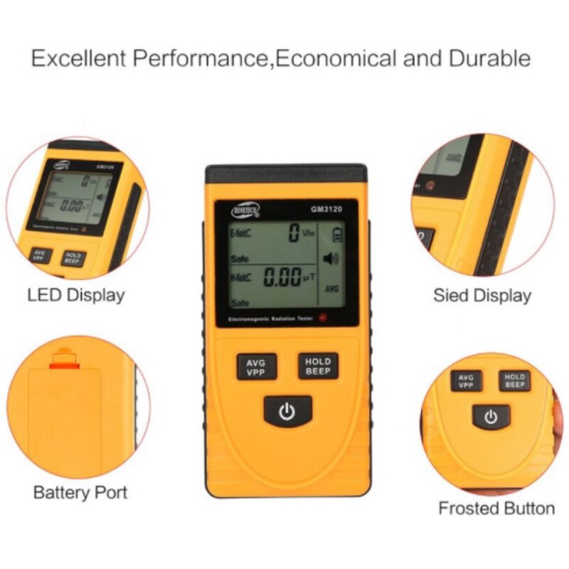BENETECH GM3120 Elektromagnetische Strahlung Detek... – Grandado