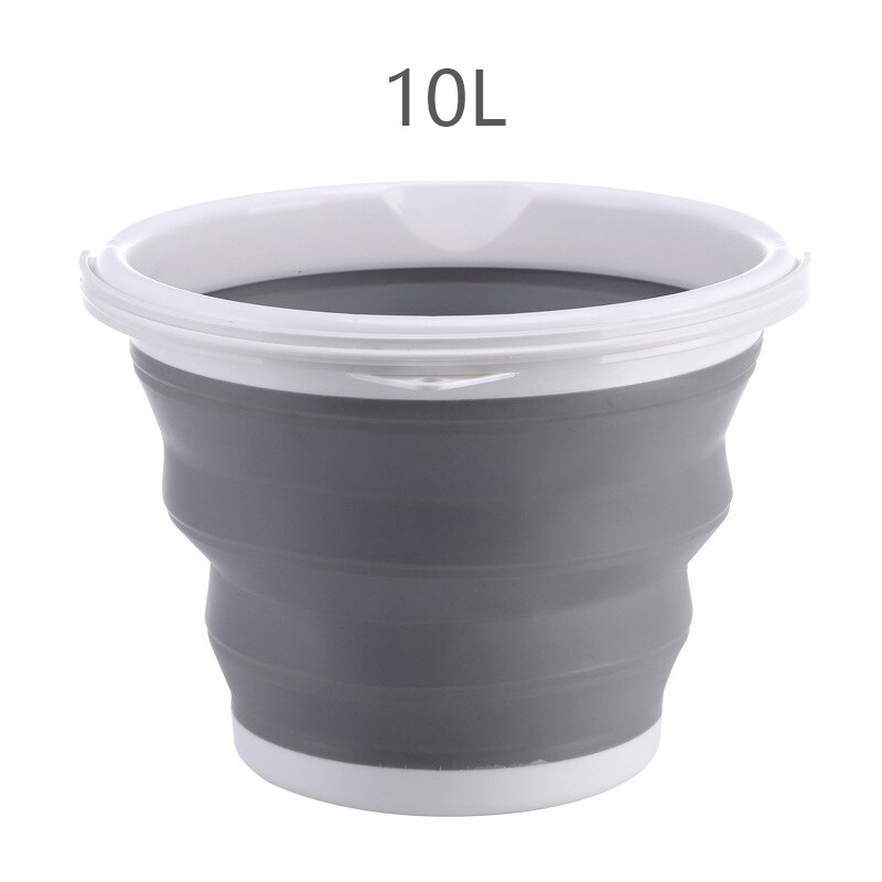 Seau en plastique pliable pour bain de pieds épais, seau rétractable, multifonction, Portable, pour la pêche, outil de nettoyage: 14