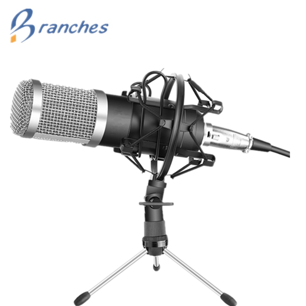 BM800 Mikrofon Condensor Geluidsopname Bm 800 Microfoon Met Shock Mount Voor Radio Braodcasting Zingen Recording Ktv Karaoke