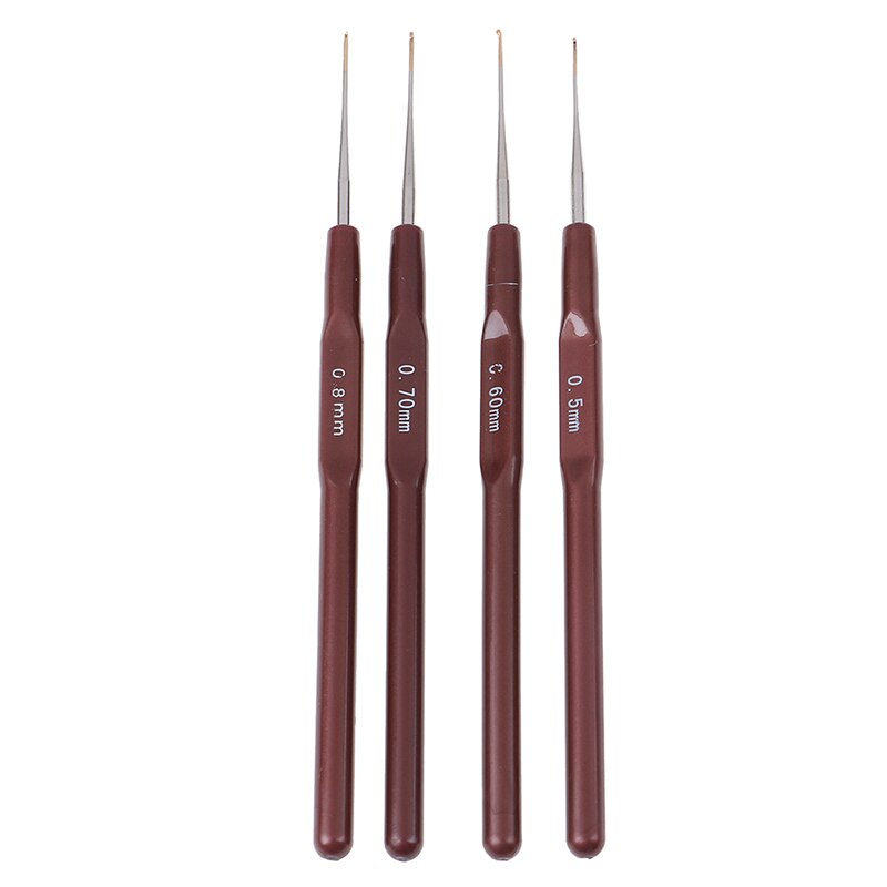 4 Teile/los Fabrik Liefern Haken Nadel Häkeln Nadeln Für Hairbest Lange Nadel Perücken Machen Spitze Haken Dreadlock Zubehör
