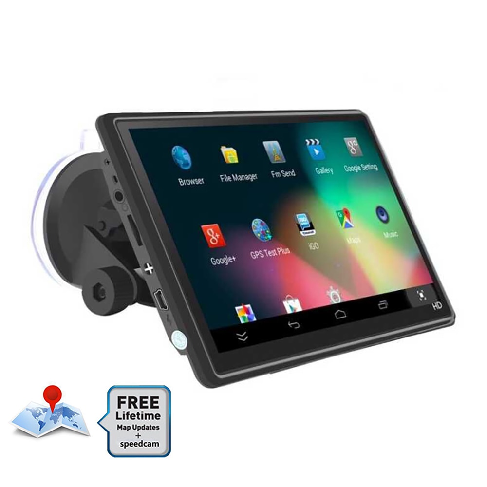 GPS de 7 pouces 480X800-voiture SAT NAV | Camion HGV, 8 go, GPS, Navigation EU, carte à vie, Transmission FM, véhicule GPS, électronique de voiture