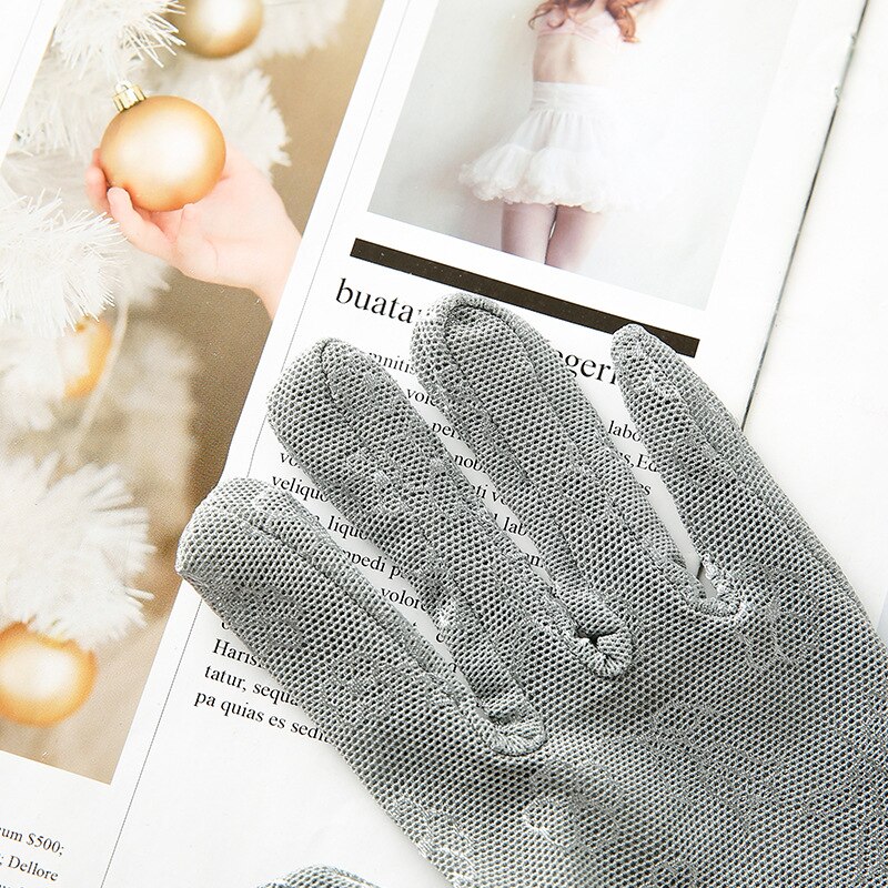Cheap Princess Gloves For Wending Black Lace Bridal Gloves Ceremonial Sunscreen Women Wedding Accessories Gala Event Gloves Pink