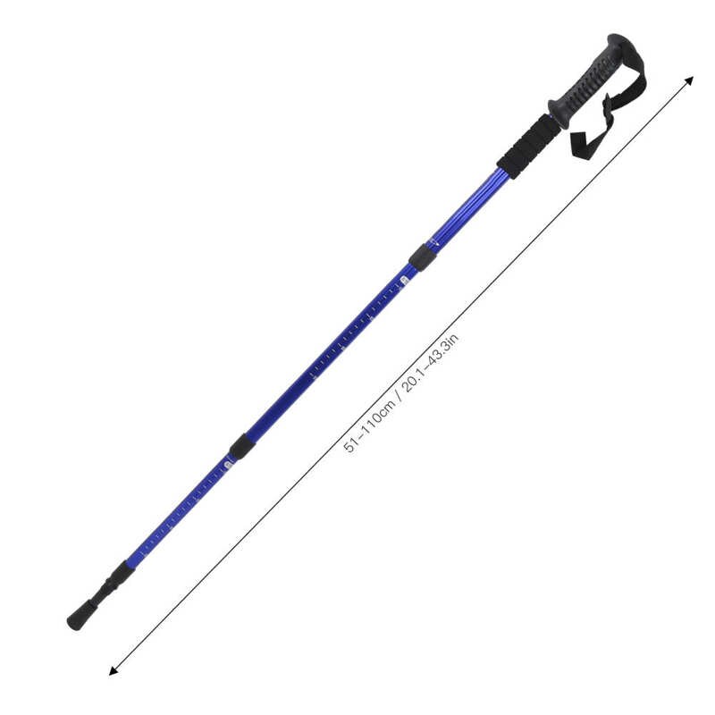Portable Walking Poles Adjustable Trekking Poles Telescopic Hiking Pole Anti-slip Elderly Hiking Walking Stick
