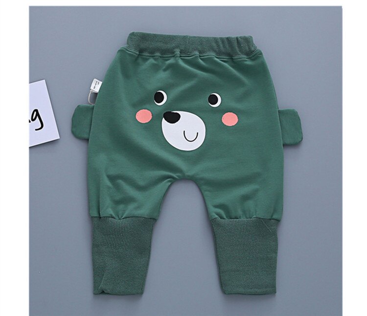 AiLe Rabbit Infant Pants Boy Baby Pants Cartoon Puppy Dog Ears Children's Wear Baby Clothes Butt Pants: 6M