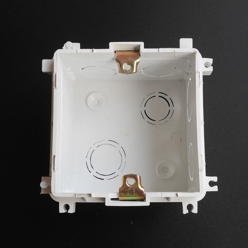 Commonly Used PVC 86 Wall Socket Flush Mounting Junction Box Invisible Electricity Wire Basic Box Connector Socket Accessories