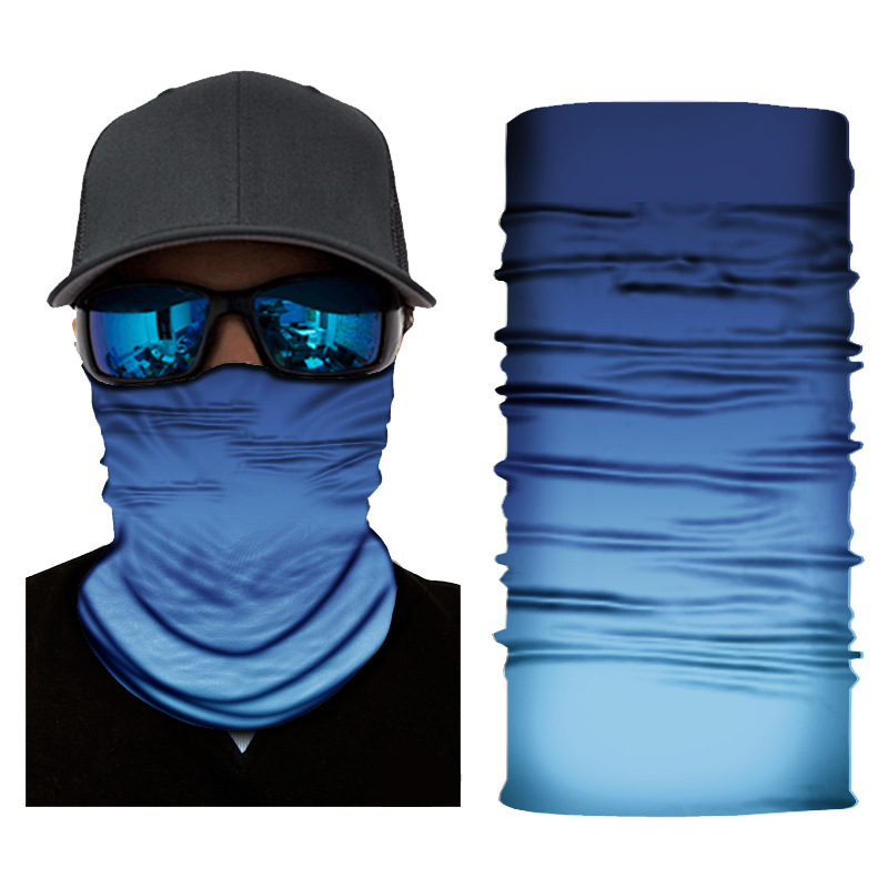 Gradient Magic Seamless Cycling Bandanas Men Balaclava Bycycle Fishing Mask Protection Half Face Shield Bicycle Bandage: Orange