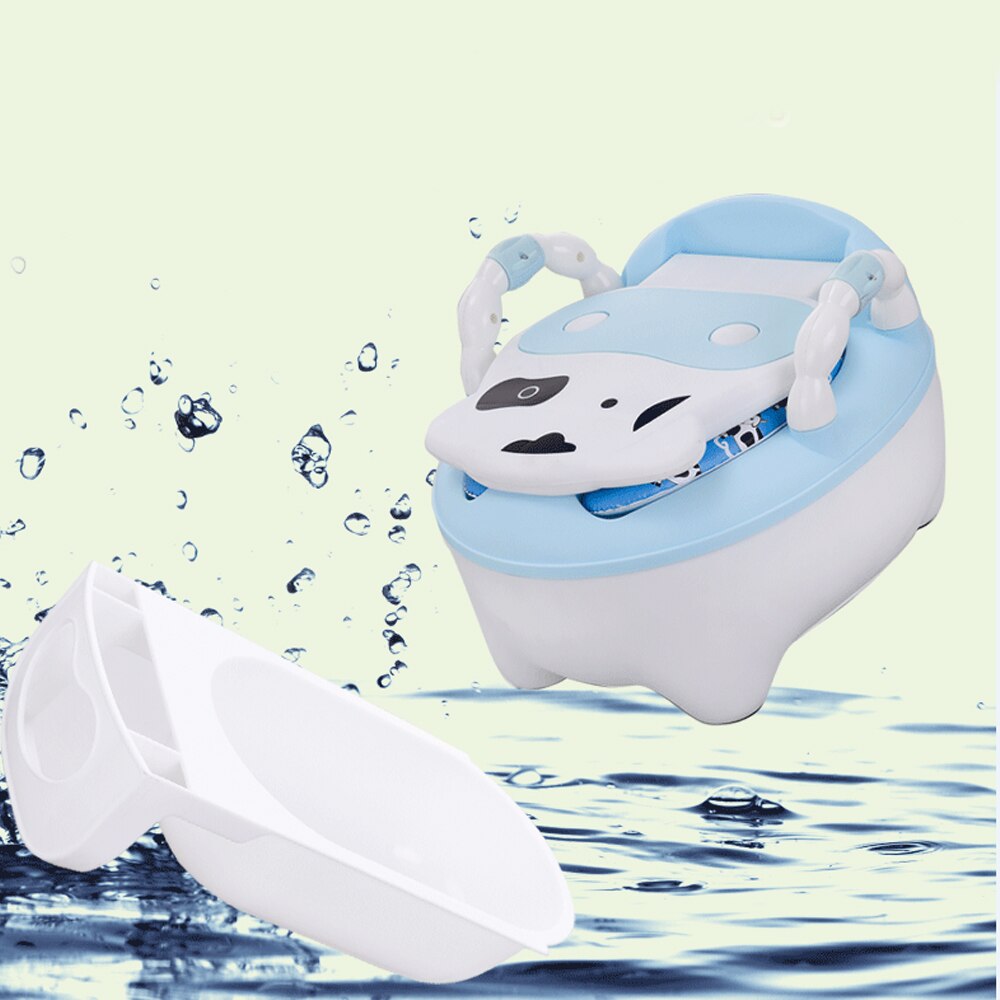 Baby potte toilet træningssæde bærbart plastik pottetræner børn indendørs baby potte stol plastik #39
