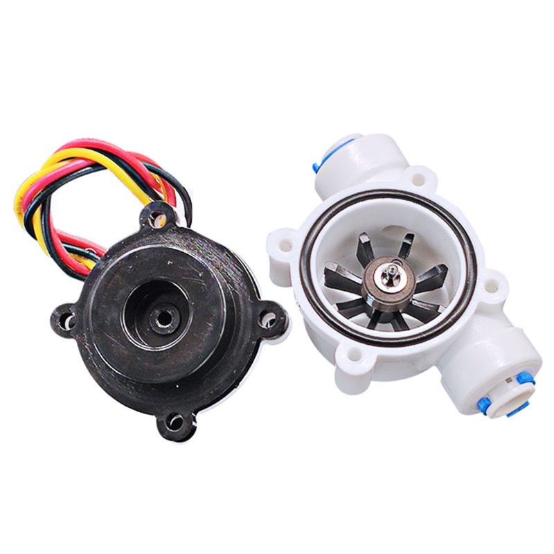 DN6 G 1/4" PE Water Meter Flow Sensor Counter 0.3-10L/min High Precision Indicator Dispenser Flowmeter for Water Dispenser