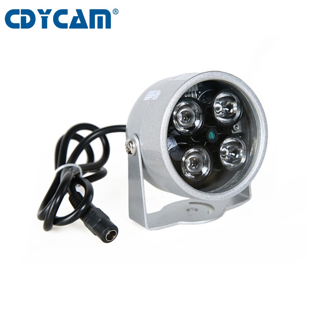 CDYCAM CCTV LEDS 4 array IR led illuminator Light CCTV IR Infrared waterproof Night Vision For Security Camera with 12V2A power: LED Light