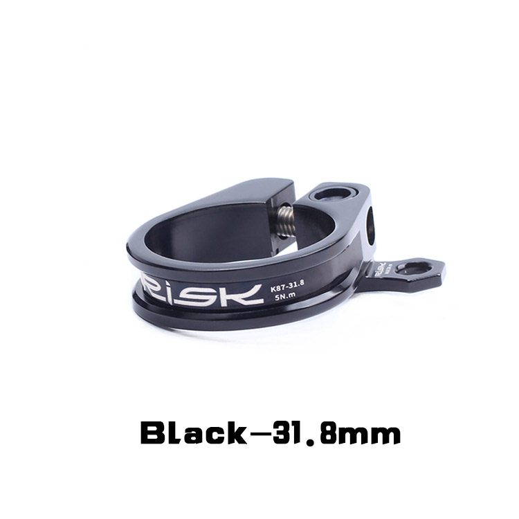 Selim da bicicleta braçadeiras k87 liga de alumínio 31.8/34.9mm ultraleve bloqueio mountain road bike clip: Branco