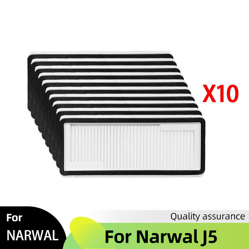 Fit For Narwal J5 Spare Parts Main Side Brush Cover Hepa Filter Mop Cloth Dust Bag Accessories Consumables: Dark Grey