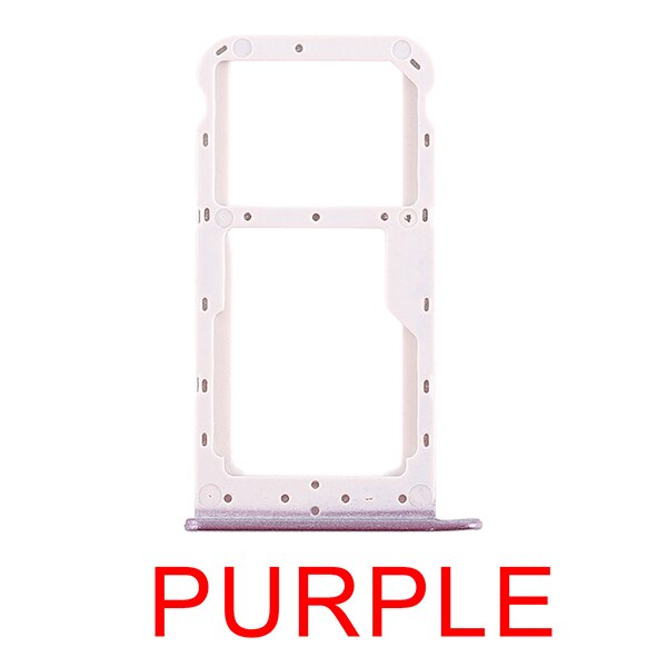 3 color for Huawei 2 x SIM Card Tray/Micro SD Card Tray for Huawei Honor 8X Max/Enjoy 9/Mate 20 Replacement repair parts: Honor 9i (Purple)