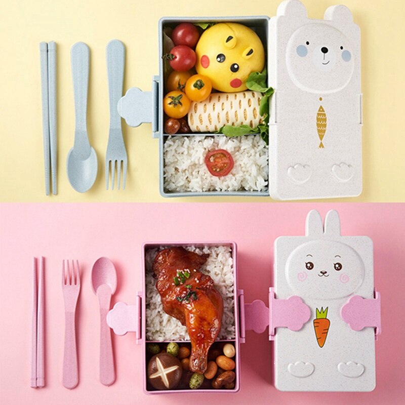 Kids Dishes Children Tableware Set Students Lunch Box Eating Dinnerware Anti Student Food Container Bowl Kindergarten